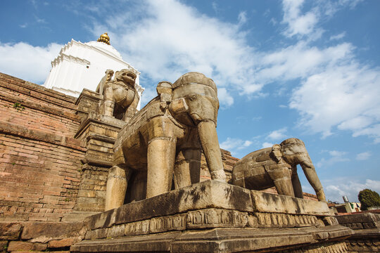 Stone statue in Durbar Square,Bhaktapur,Nepal