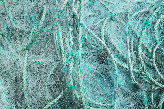 Close up of fishing net