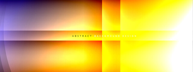 Vector abstract background - circle and cross on fluid gradient with shadows and light effects. Techno or business shiny design templates for text