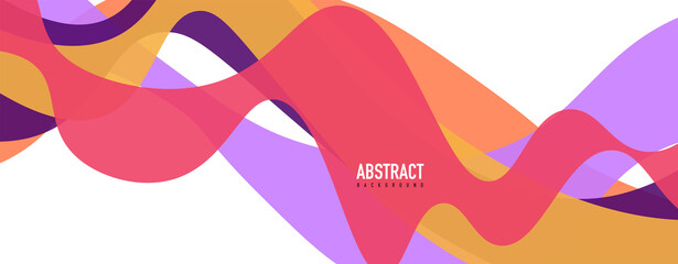 Obraz na płótnie Canvas Fluid wave colorful abstract background. Dynamic colorful vibrant vector design