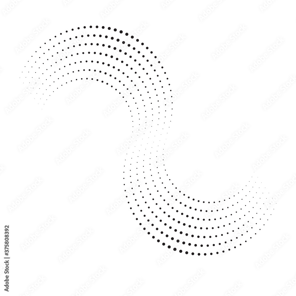 Poster abstract dots halftone design element.