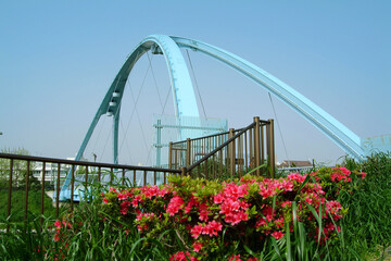 旧中川のふれあい橋（東京都江東区〜江戸川区）