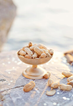 Peanuts in vase