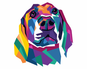 colorful dog with style pop art  © Ardani