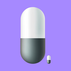 vector illustration of pill