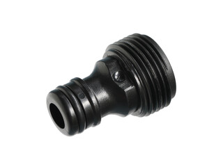 Water tap garden hose pipe connector (with clipping path) isolated on white background