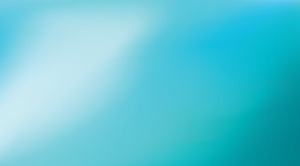 Abstract Gradient teal mint background with light. Blurred turquoise blue green water backdrop. Vector illustration for your graphic design, banner, summer or aqua poster, website - obrazy, fototapety, plakaty