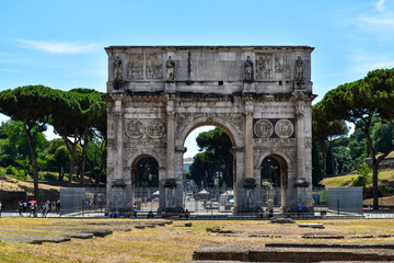 Fototapeta premium Triumphal Arch of Rome of Emperor Constantine.