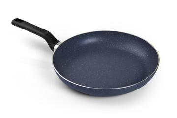 Frying pan isolated on white with clipping path