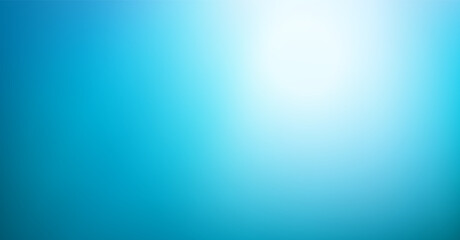 Abstract teal blue background. Blurred gradient turquoise backdrop. Vector illustration for your graphic design, banner, water or aqua poster, website