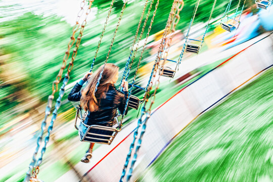 Woman on a swing