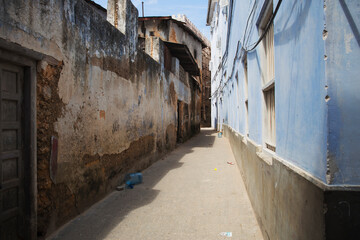 Fototapeta na wymiar Streets of Stone Town,Zanzibar,Tanzania