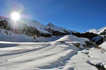 Obergurgl Hochgurgl Otztal Ski resort in the Western Tyrol Austrian Alps Austria