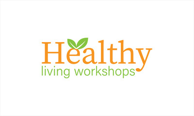 health word logo. health word with health symbols
