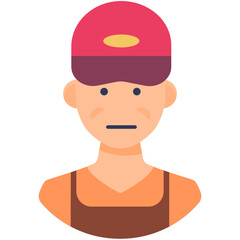 
Professional plumber vector style, serviceman in modem flat style 
