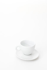 cup on white background