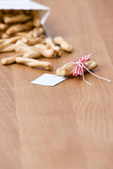 spilled snack on table