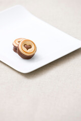 cookies on white plate