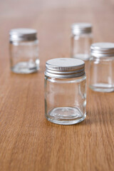 empty small bottles