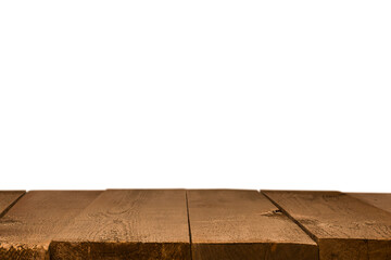 Fototapeta premium boardwalk on isolated white background