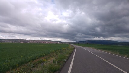 Fototapeta premium the road to the sky