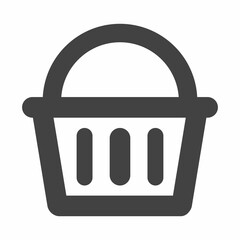 Shopping basket  icon vector illustration