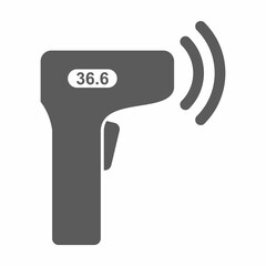 Temperature Check icon on white background vector illustration