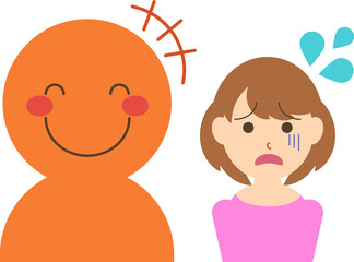 他人の気分に気持ちが左右されてしまう女性