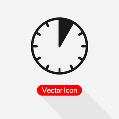 5 Minutes Icon Vector Illustration Eps10