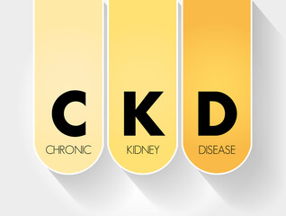 CKD - Chronic Kidney Disease acronym, medical concept background