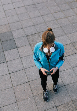 Woman Jogger with cellphone