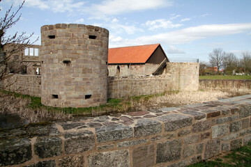 Die Wasserburg in Friedewald. Hessen, Deutschland, Europa