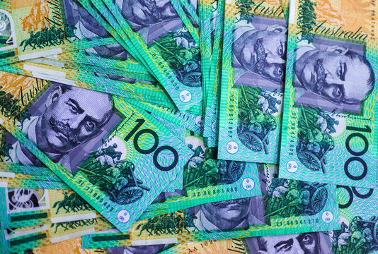 Couple of thousands of Australian dollars background/pattern