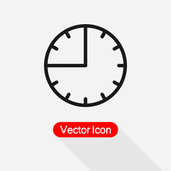 45 Minutes Icon Vector Illustration Eps10
