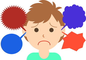 幻聴が聞こえている男性