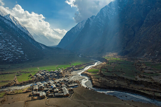 High mountain village