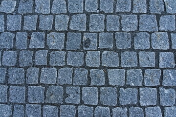 Cobblestone road used on the old days.