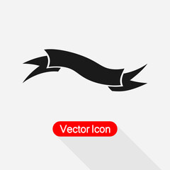 Banner Icon, Ribbon Symbol Vector Illustration Eps10