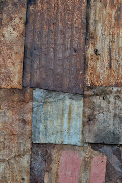 Textures of rust metal sheets