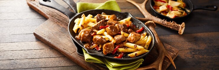 Speciality German wild deer or venison goulash