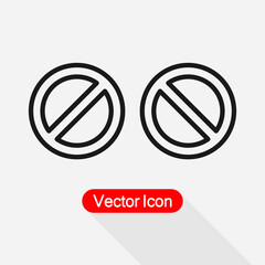 Block Icon Ban Icon Vector Illustration Eps10