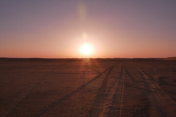 Views of the Empty Quarter in the Saudi Arabian desert area