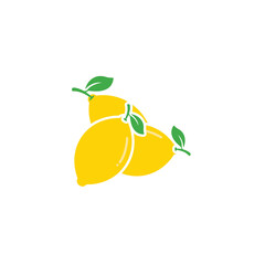 Fresh Lemon icon vector illustration design