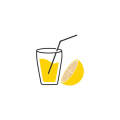 Fresh Lemon icon vector illustration design