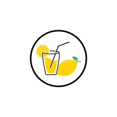Fresh Lemon icon vector illustration design