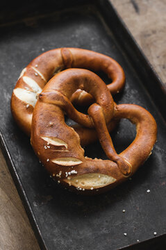 Pretzel with salt
