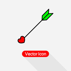 Cupid Arrow Icon Vector Illustration Eps 10