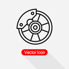 Obraz premium Disc Brake Icon Vector Illustration Eps 10