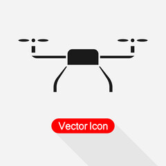 Drone Icon, Copter Sign, Quadcopter Icon