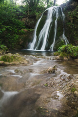 Beautiful waterfall in the forest near village Donji Taor, near city of Valjevo in Western Serbia